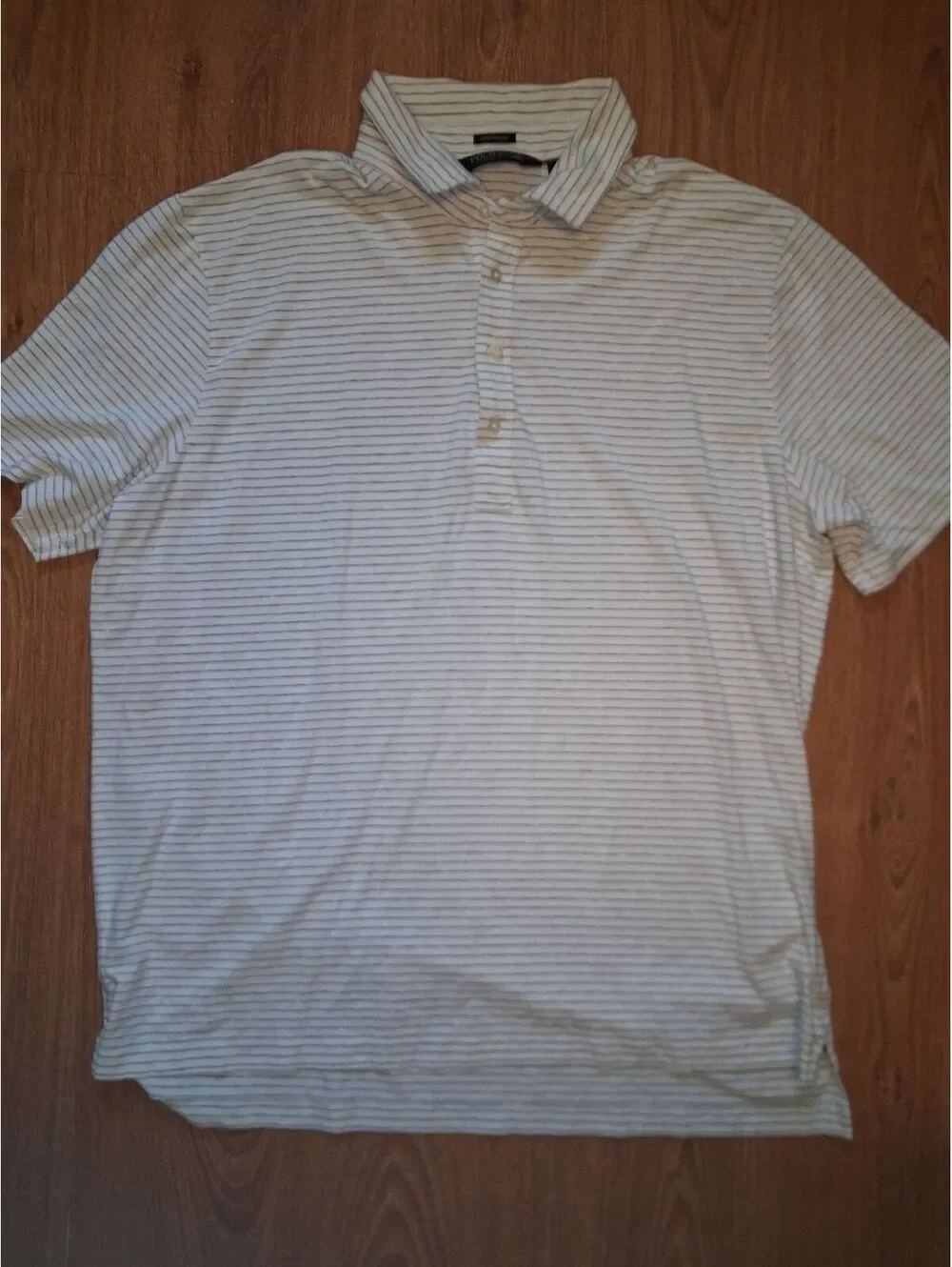 Polo Golf Ralph Lauren Shirt Mens XL White Striped Cotton